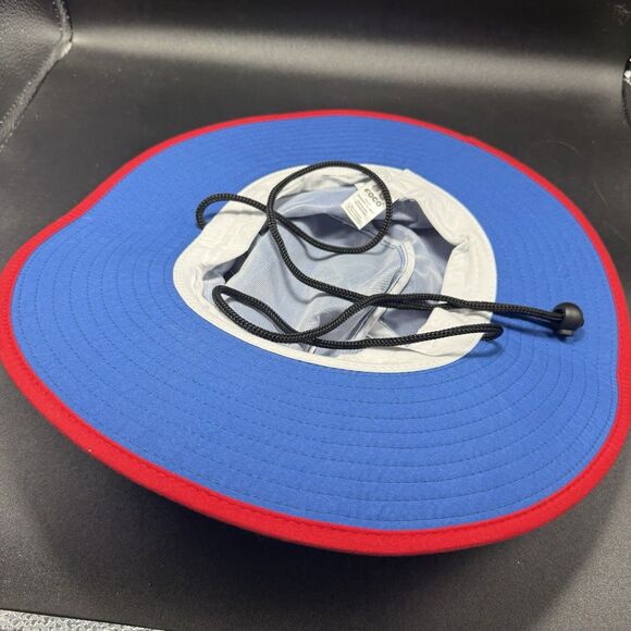 New FOCO KU Jayhawks Bucket Hat Drawstring Blue Solid Large - Picture 5 of 7